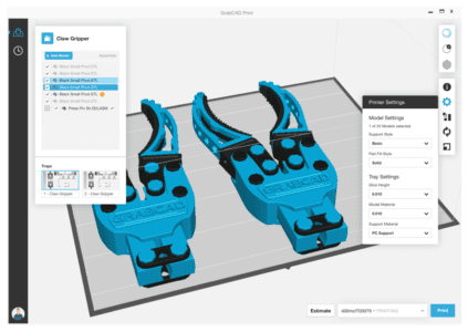 Grabcad print screen shot