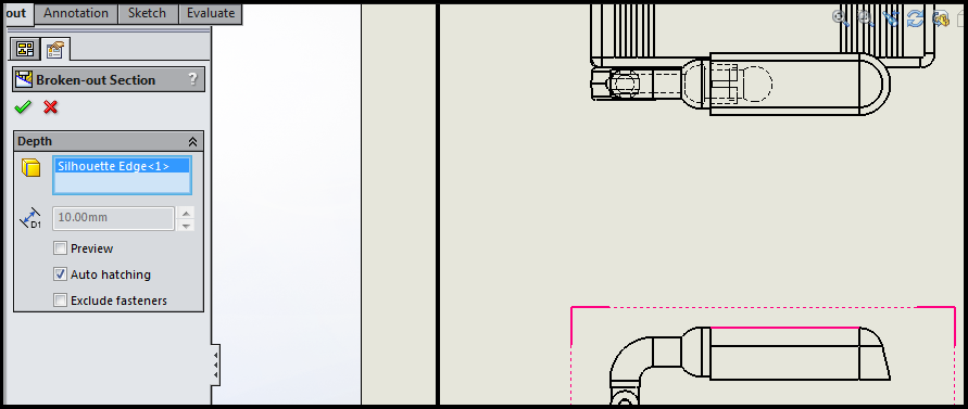section depth