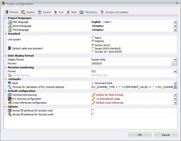 project configuration