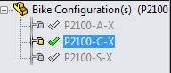 SOLIDWORKS Bike Configurations