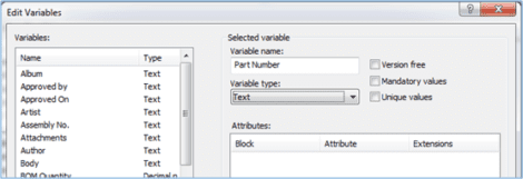 Edit Variables