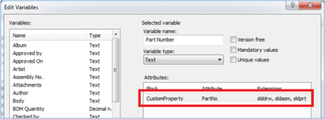 Edit Variables