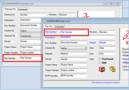 SOLIDWORKS Drawing Card