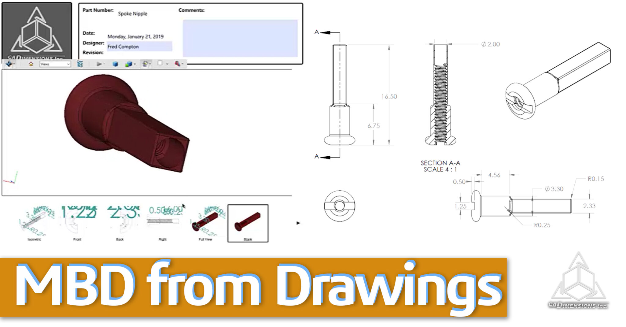 Solidworks Drawings to MBD