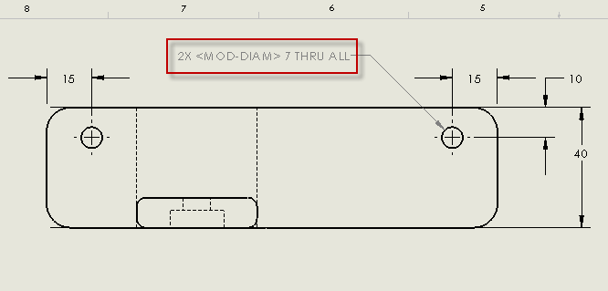 hole callout issue