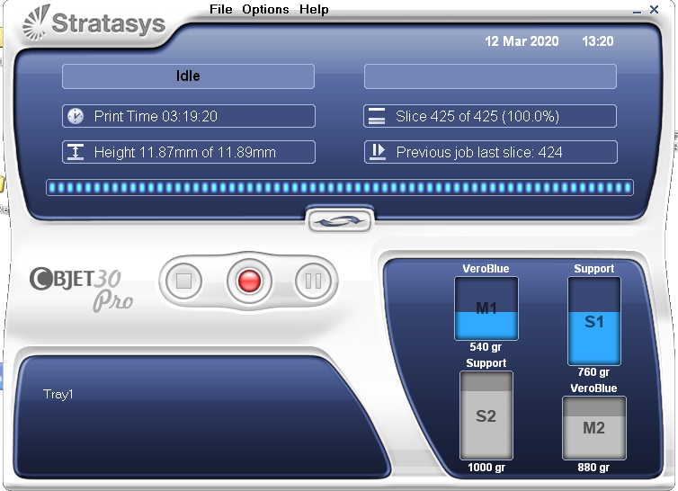 Objet software on an Objet30