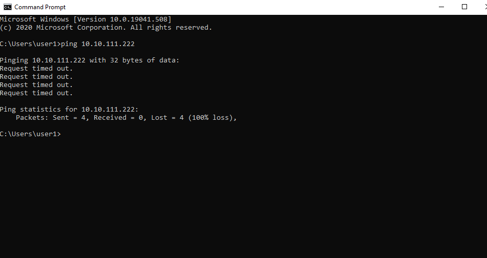 Pinging a printer from the command prompt when connecting your 3d printer to grabcad print
