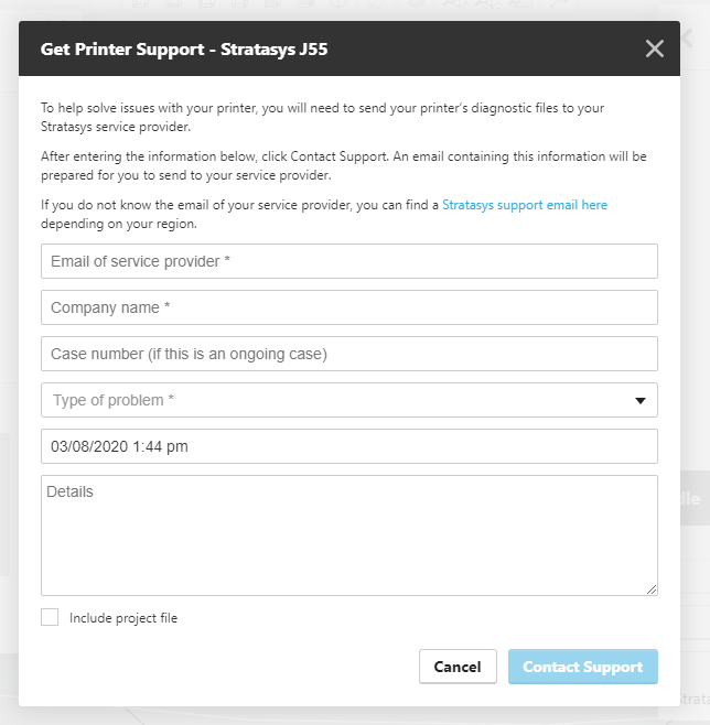 Stratasys Service Documents - Get printer support for your Stratasys J55
