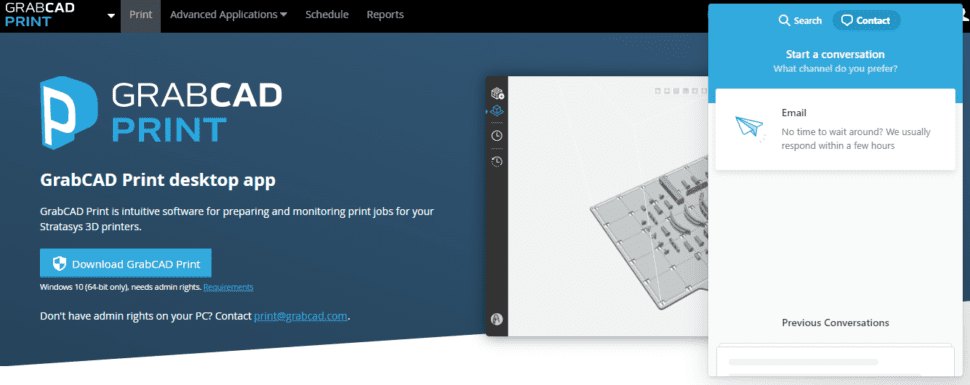GrabCAD Print help page