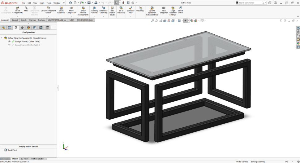 Apply appearances to my Solidworks model before importing into Visualize