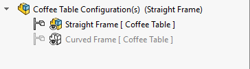 The configuration icons will change to visually inform you that the mark has been added.