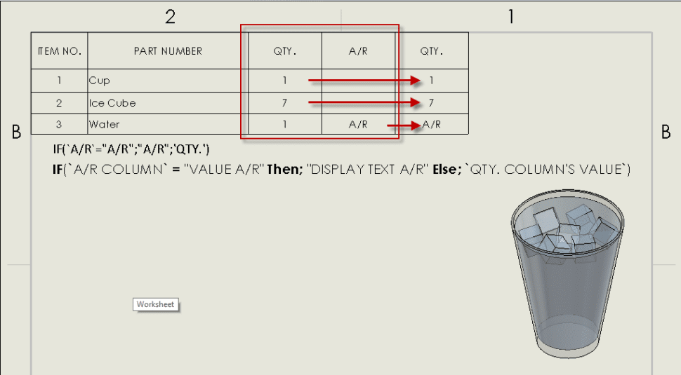 The quantity column is deceiving, because it’s not the true quantity column. It is just a column named “QTY.”
