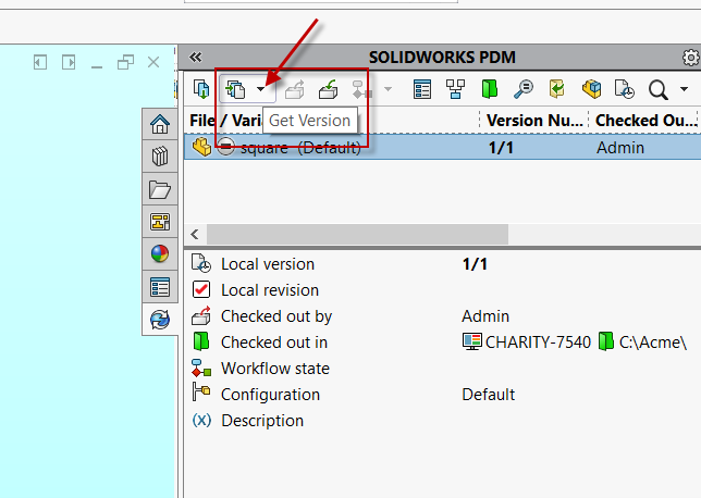 From here you’ll be presented with several older PDM versions to choose from.